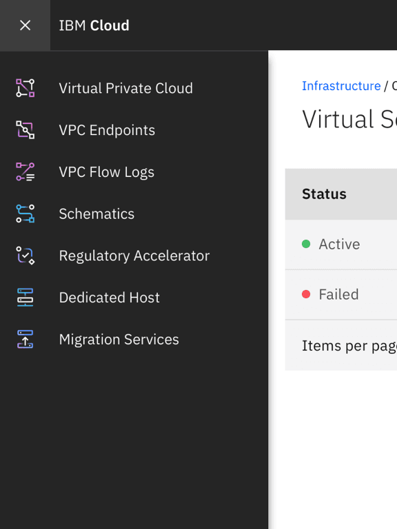 IBM Cloud product icons